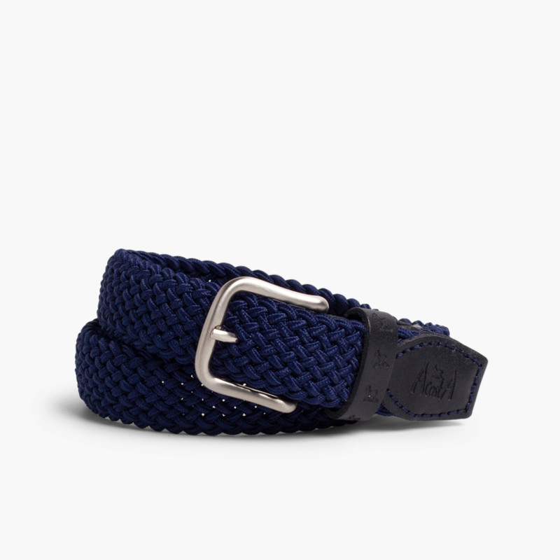 Cinturini elastici per bambini Blu Notte e Twist Dark Blue di Atelier Brunette Accessori Cinture e bretelle Bretelle 